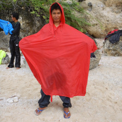 poncho cape red hood